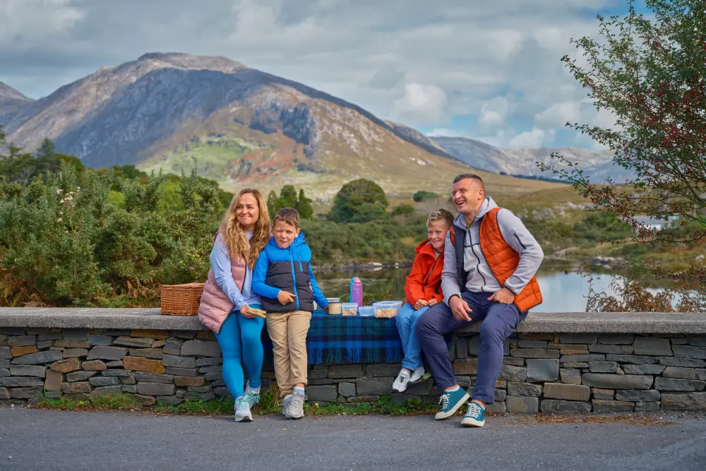 family,Connemara greenway,Co Galway