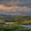Rolling hills near Clifden Village, Co. Galway under stormy skies