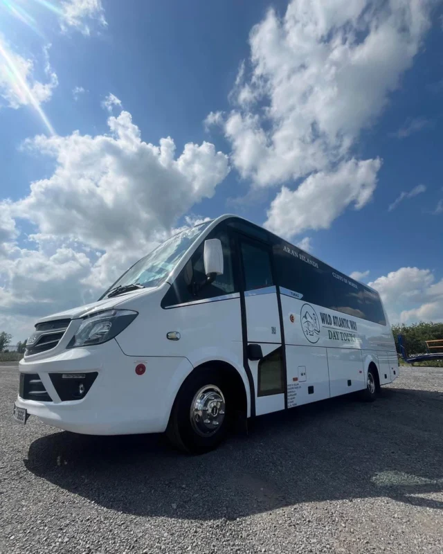 We’re pleased to announce the newest addition to our tour fleet - a brand new bus designed to deliver greater comfort, reliability, and style for our guests.
We look forward to welcoming you onboard as we continue exploring the Wild Atlantic Way!

#wildatlanticwaydaytours #galwayireland #galwaytourism #wildatlanticway